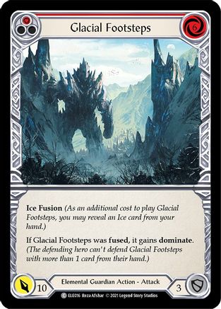 Glacial Footsteps (Red) (ELE016) [Tales of Aria] Unlimited Edition - Deck Out Gaming