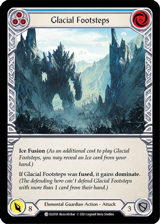 Glacial Footsteps (Blue) (ELE018) [Tales of Aria] 1st Edition - Deck Out Gaming