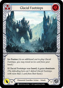 Glacial Footsteps (Blue) (ELE018) [Tales of Aria] 1st Edition Rainbow Foil - Deck Out Gaming