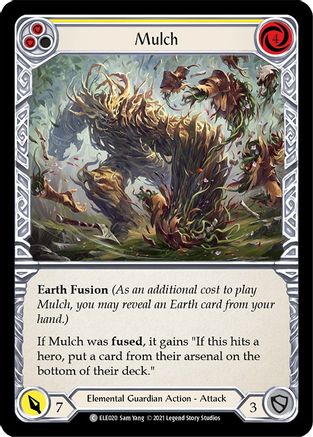 Mulch (Yellow) (ELE020) [Tales of Aria] 1st Edition Rainbow Foil - Deck Out Gaming