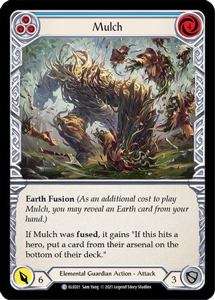 Mulch (Blue) (ELE021) [Tales of Aria] 1st Edition Rainbow Foil - Deck Out Gaming