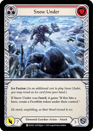 Snow Under (Red) (ELE022) [Tales of Aria] 1st Edition - Deck Out Gaming