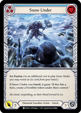 Snow Under (Blue) (ELE024) [Tales of Aria] Unlimited Edition - Deck Out Gaming