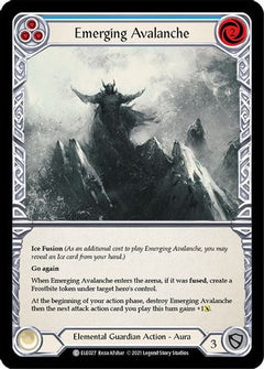 Emerging Avalanche (Blue) (ELE027) [Tales of Aria] Unlimited Edition Rainbow Foil - Deck Out Gaming
