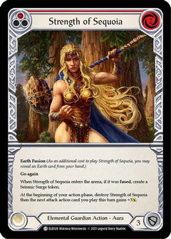 Strength of Sequoia (Red) (ELE028) [Tales of Aria] Unlimited Edition - Deck Out Gaming