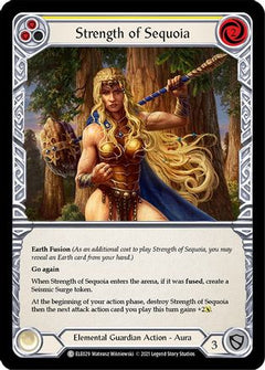 Strength of Sequoia (Yellow) (ELE029) [Tales of Aria] Unlimited Edition Rainbow Foil - Deck Out Gaming
