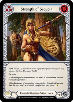 Strength of Sequoia (Blue) (ELE030) [Tales of Aria] 1st Edition - Deck Out Gaming