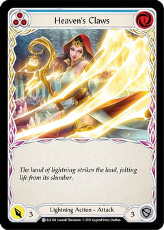 Heaven's Claws (Blue) (ELE194) [Tales of Aria] 1st Edition Rainbow Foil - Deck Out Gaming