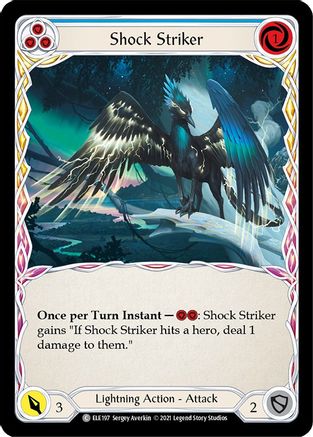 Shock Striker (Blue) (ELE197) [Tales of Aria] 1st Edition - Deck Out Gaming