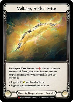 Voltaire, Strike Twice (ELE034) [Tales of Aria] 1st Edition Cold Foil - Deck Out Gaming