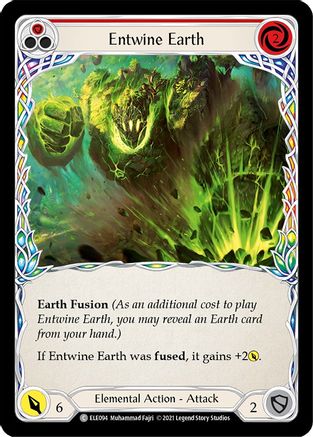 Entwine Earth (Red) (ELE094) [Tales of Aria] Unlimited Edition Rainbow Foil - Deck Out Gaming