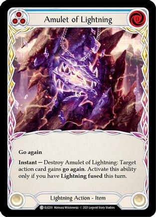 Amulet of Lightning (ELE201) [Tales of Aria] 1st Edition - Deck Out Gaming