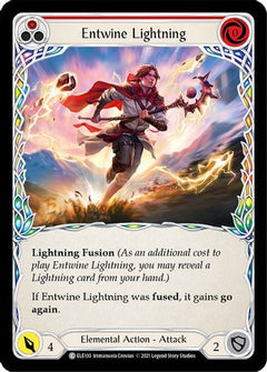Entwine Lightning (Red) (ELE100) [Tales of Aria] 1st Edition Rainbow Foil - Deck Out Gaming