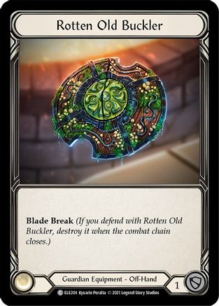 Rotten Old Buckler (ELE204) [Tales of Aria] 1st Edition - Deck Out Gaming