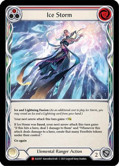 Ice Storm (ELE037) [Tales of Aria] 1st Edition Rainbow Foil - Deck Out Gaming