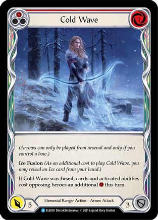 Cold Wave (Red) (ELE038) [Tales of Aria] Unlimited Edition - Deck Out Gaming