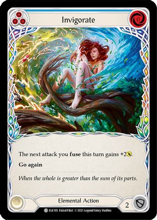 Invigorate (Blue) (ELE105) [Tales of Aria] 1st Edition - Deck Out Gaming