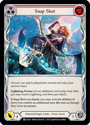 Snap Shot (Red) (ELE041) [Tales of Aria] 1st Edition Rainbow Foil - Deck Out Gaming