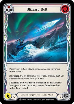 Blizzard Bolt (Red) (ELE044) [Tales of Aria] 1st Edition - Deck Out Gaming