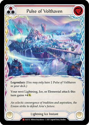 Pulse of Volthaven (ELE112) [Tales of Aria] Unlimited Edition Rainbow Foil - Deck Out Gaming