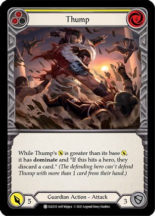 Thump (Yellow) (ELE210) [Tales of Aria] 1st Edition - Deck Out Gaming