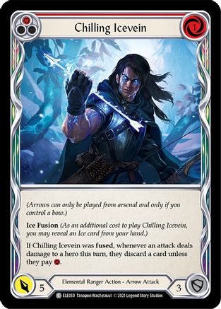 Chilling Icevein (Red) (ELE050) [Tales of Aria] Unlimited Edition Rainbow Foil - Deck Out Gaming