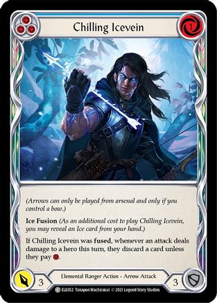 Chilling Icevein (Blue) (ELE052) [Tales of Aria] Unlimited Edition - Deck Out Gaming