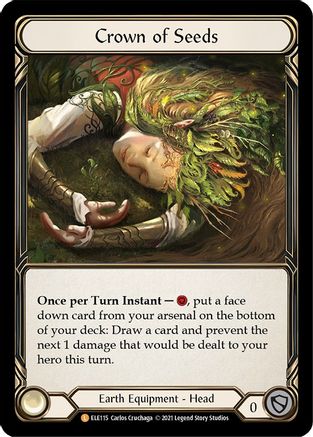 Crown of Seeds (ELE115) [Tales of Aria] 1st Edition Cold Foil - Deck Out Gaming