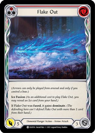 Flake Out (Red) (ELE056) [Tales of Aria] 1st Edition Rainbow Foil - Deck Out Gaming
