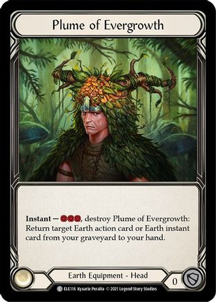 Plume of Evergrowth (ELE116) [Tales of Aria] Unlimited Edition Rainbow Foil - Deck Out Gaming