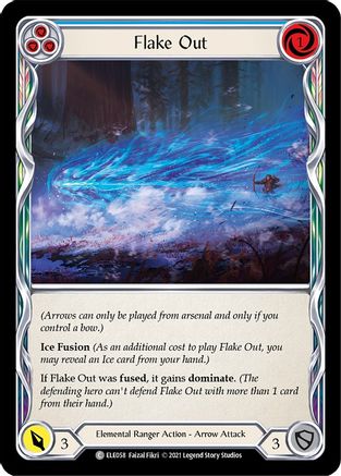 Flake Out (Blue) (ELE058) [Tales of Aria] Unlimited Edition Rainbow Foil - Deck Out Gaming