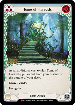 Tome of Harvests (ELE118) [Tales of Aria] 1st Edition Rainbow Foil - Deck Out Gaming