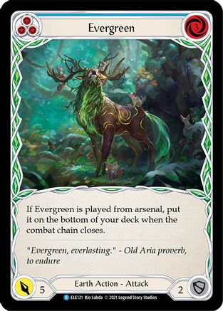 Evergreen (Blue) (ELE121) [Tales of Aria] 1st Edition - Deck Out Gaming