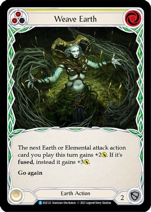 Weave Earth (Yellow) (ELE123) [Tales of Aria] Unlimited Edition - Deck Out Gaming
