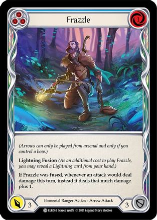 Frazzle (Blue) (ELE061) [Tales of Aria] Unlimited Edition Rainbow Foil - Deck Out Gaming