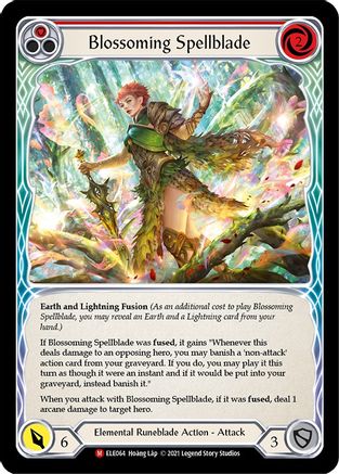 Blossoming Spellblade (ELE064) [Tales of Aria] Unlimited Edition Rainbow Foil - Deck Out Gaming