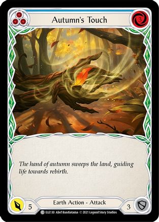 Autumn's Touch (Blue) (ELE130) [Tales of Aria] Unlimited Edition Rainbow Foil - Deck Out Gaming