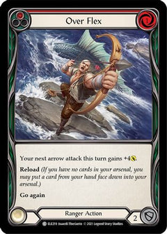 Over Flex (Red) (ELE219) [Tales of Aria] 1st Edition Rainbow Foil - Deck Out Gaming
