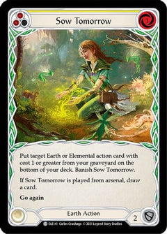 Sow Tomorrow (Yellow) (ELE141) [Tales of Aria] Unlimited Edition Rainbow Foil - Deck Out Gaming