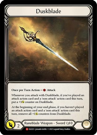 Duskblade (ELE223) [Tales of Aria] 1st Edition Cold Foil - Deck Out Gaming