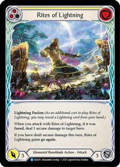 Rites of Lightning (Yellow) (ELE071) [Tales of Aria] Unlimited Edition - Deck Out Gaming