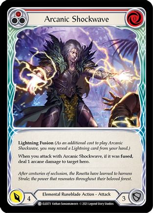Arcanic Shockwave (Red) (ELE073) [Tales of Aria] 1st Edition - Deck Out Gaming