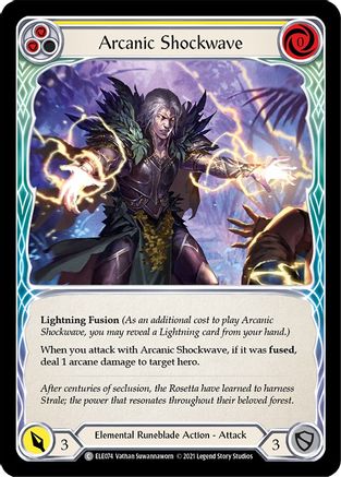Arcanic Shockwave (Yellow) (ELE074) [Tales of Aria] Unlimited Edition - Deck Out Gaming