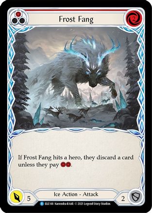 Frost Fang (Red) (ELE148) [Tales of Aria] Unlimited Edition Rainbow Foil - Deck Out Gaming