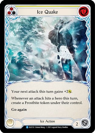Ice Quake (Yellow) (ELE152) [Tales of Aria] 1st Edition - Deck Out Gaming