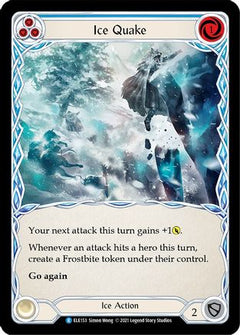 Ice Quake (Blue) (ELE153) [Tales of Aria] 1st Edition Rainbow Foil - Deck Out Gaming