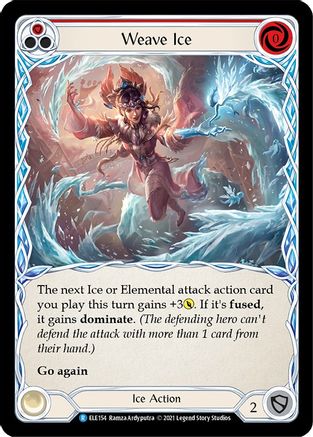 Weave Ice (Red) (ELE154) [Tales of Aria] 1st Edition - Deck Out Gaming