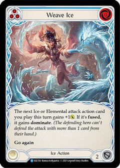 Weave Ice (Blue) (ELE156) [Tales of Aria] 1st Edition - Deck Out Gaming
