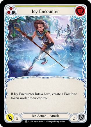 Icy Encounter (Yellow) (ELE158) [Tales of Aria] 1st Edition - Deck Out Gaming