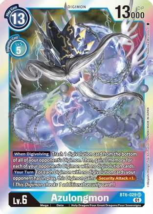 Azulongmon (BT6-029) [Double Diamond] Foil - Deck Out Gaming